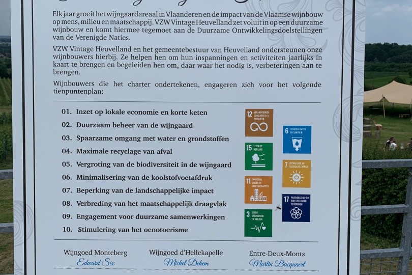 Charter duurzame wijnbouw Heuvelland